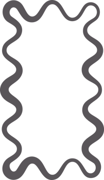 Y2k squiggle frame. Zigzag wavy border for story. Rectangle serrated retro groovy shape. Cute funky geometric posters for modern design. Aesthetic elements. png