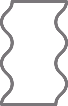 Y2k squiggle frame. Zigzag wavy border for story. Rectangle serrated retro groovy shape. Cute funky geometric posters for modern design. Vector aesthetic elements. png