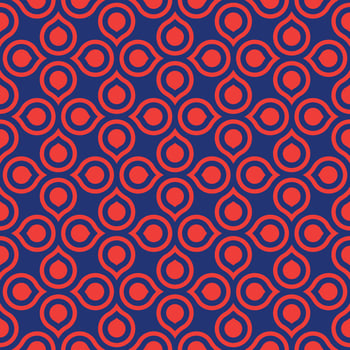 Retro geometric seamless pattern vector image