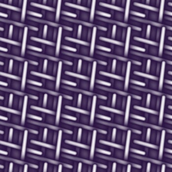 Abstract backdrop texture of intertwined luminous elements in trendy dark purple. Knitted 3D effect vector