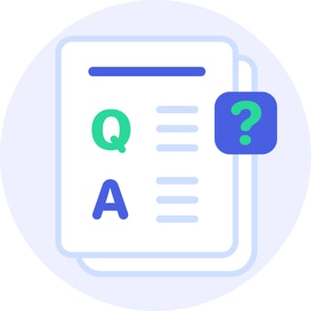 survey questions modern icon clipart illustration vector