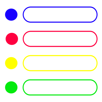 Infographic List with 4 Steps and Process Design png