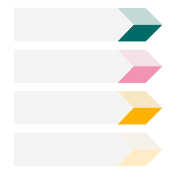 Infographic List with 4 Steps and Process Design png
