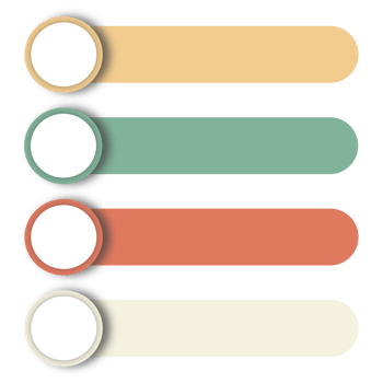 Infographic List with 4 Steps and Process Design png