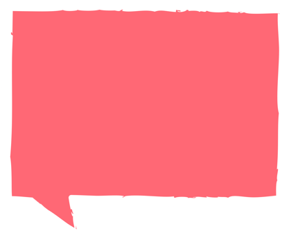 Colorful pastel pink color speech bubble balloon, icon sticker memo keyword planner text box banner, flat png transparent element design