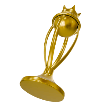 Golden champion trophy png