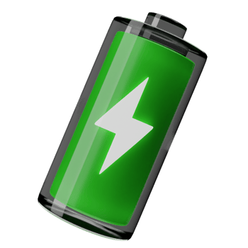 3d illustration battery icon png