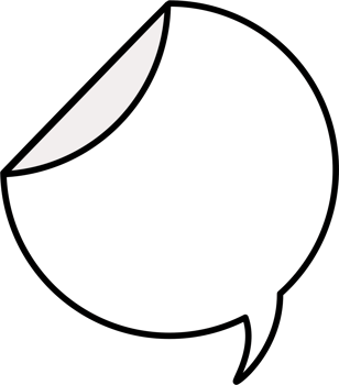 Black and white speech bubble balloon, icon sticker memo keyword planner text box banner, flat png transparent element design