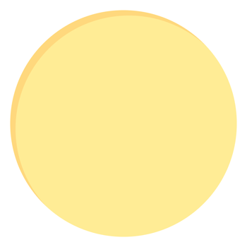 Blank cute pastel yellow square shape icon. Flat design illustration. png