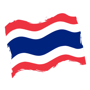 Thailand flag with texture png