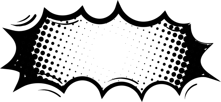 Black and white Pop art polka dots halftone speech bubble balloon icon sticker memo keyword planner text box banner, flat png transparent element design