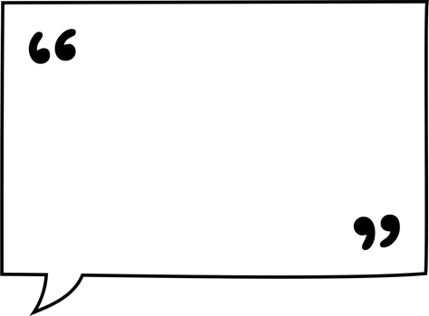 Black and white speech bubble balloon with quotation marks, icon sticker memo keyword planner text box banner, flat png transparent element design