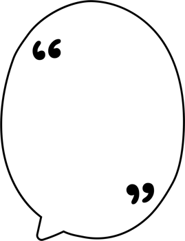 Black and white speech bubble balloon with quotation marks, icon sticker memo keyword planner text box banner, flat png transparent element design