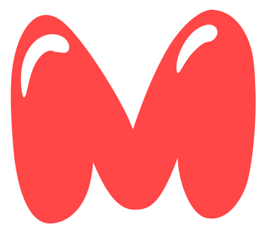 Cute Alphabet Letter M png