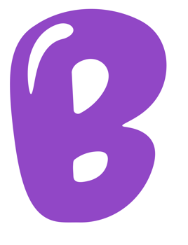 Cute Alphabet Letter B png