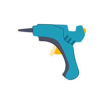 silicone glue gun cartoon vector illustration