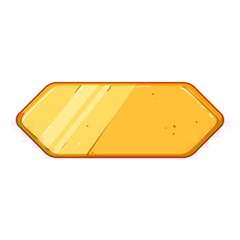 en gold game button cartoon vector illustration