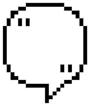 8bit retro game pixel speech bubble balloon icon sticker memo keyword planner text box banner, flat png transparent element design