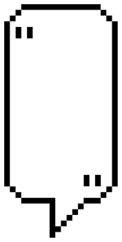 8bit retro game pixel speech bubble balloon icon sticker memo keyword planner text box banner, flat png transparent element design