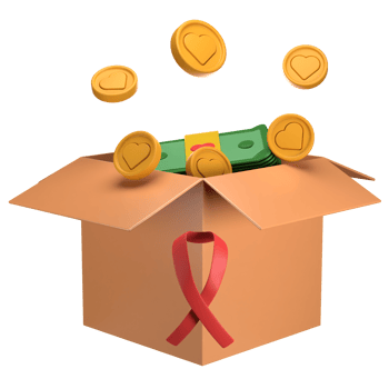 3D Money Donation Box png