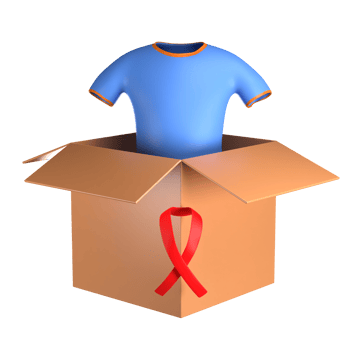 3D Clothes Donation Box png