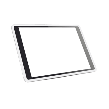 AI generated Tablet Mockup Template White Screen png