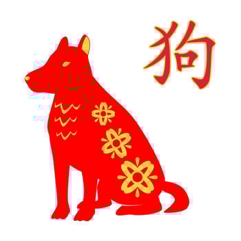 Dog Chinese Zodiac vector
