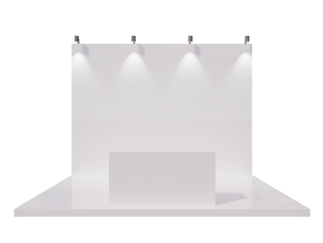 3D Rendering Booth Stand Event Exhibition png
