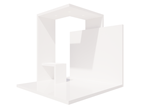 3D Rendering Booth Stand Event Exhibition png