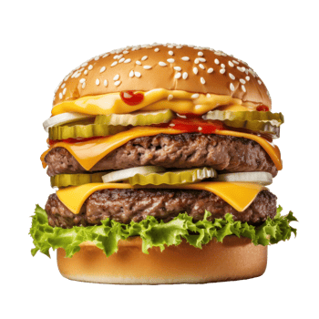 AI generated Street Food Styled Delicious Burger png