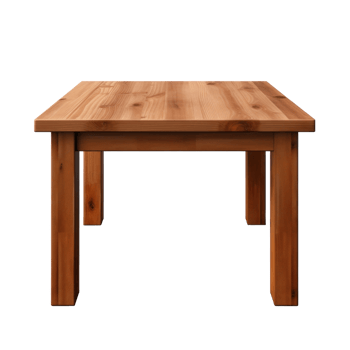 AI generated Wood Table on Transparent Background png