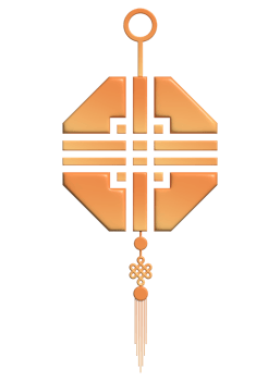 Chinese new year asian decoration 3d element png