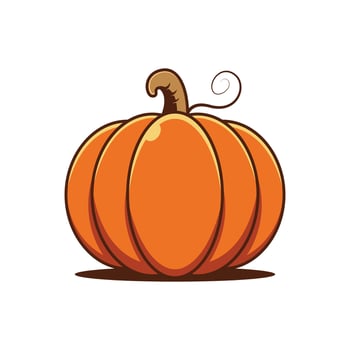 Pumpkin vector isolated on white background