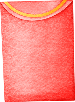 Chinese New Year money envelope png