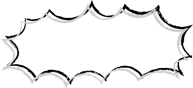 Black and white speech bubble balloon, icon sticker memo keyword planner text box banner, flat png transparent element design