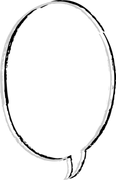 Black and white speech bubble balloon, icon sticker memo keyword planner text box banner, flat png transparent element design
