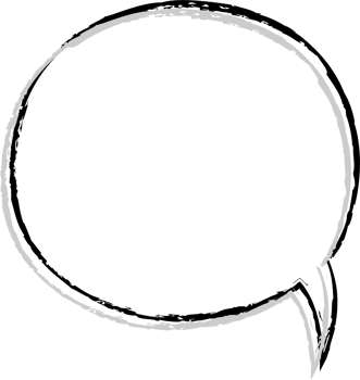 Black and white speech bubble balloon, icon sticker memo keyword planner text box banner, flat png transparent element design