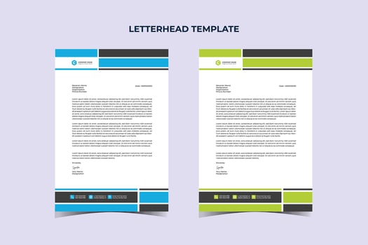 Creative Business Letterhead Design Template vector