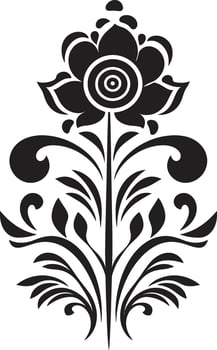 Ancestral Patterns Decorative Ethnic Floral Vector Ethnic Craft Floral Logo Icon Design