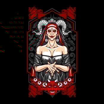 AI generated charming girl illustration vector