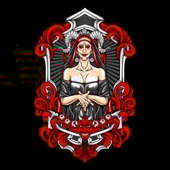 AI generated charming girl illustration vector