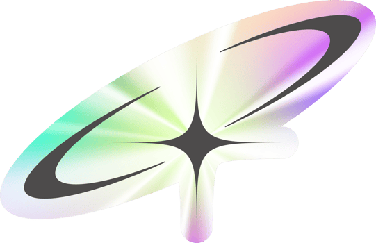 Y2k holographic sticker Cosmic orbit stars png
