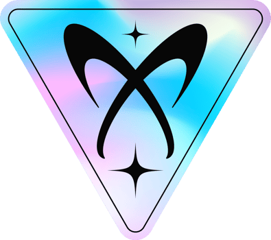 Y2k holographic sticker png