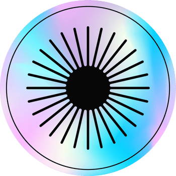 Y2k holographic sticker star png