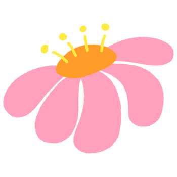 Vintage Hand drawn Abstract Spring Flower Sign Symbol Object Element png