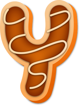 Cookie Alphabet Letter  Y png