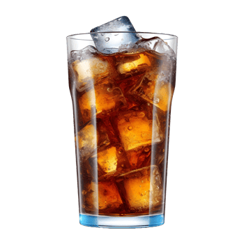 AI generated Soft Drink in a Glass on Transparent background - Ai Generated png