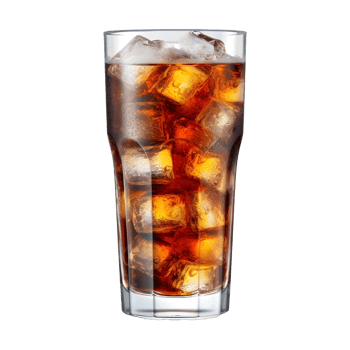 AI generated Soft Drink in a Glass on Transparent background - Ai Generated png