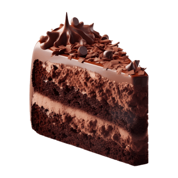AI generated Chocolate Cake Slice on Transparent background - Ai Generated png