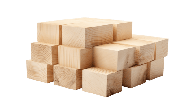 AI generated Rough Wood Blocks on Seamless Background png